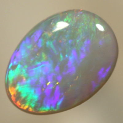SOLID SEMI BLACK OPAL Rainbow colours, bright and fiery
